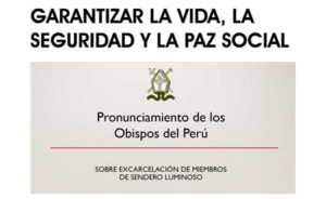 Obispos peruanos sobre excarcelación de miembros de Sendero Luminoso