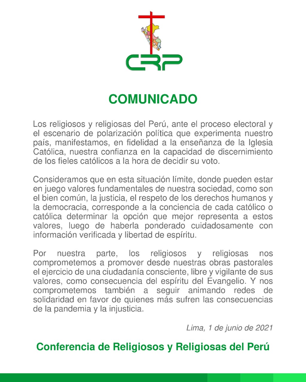 confer mensaje elecciones